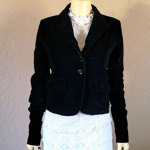 Lucky Brand black velvet Jacket S Holiday